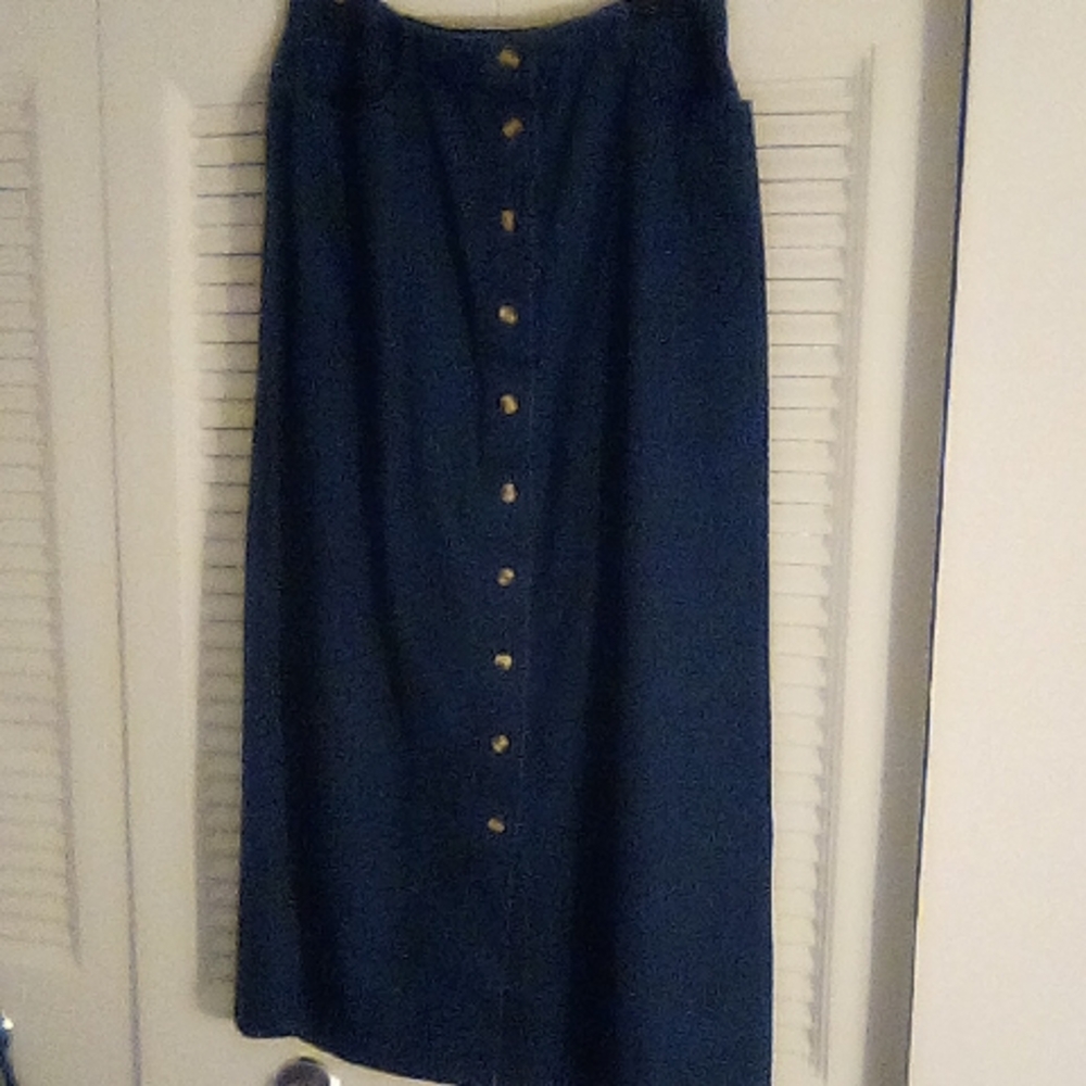 Talbots Blue Maxi Pencil Skirt for Work
